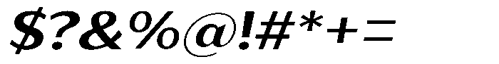 Bankins Expanded Bankins Sem Bold Xc BExp Slant Font OTHER CHARS