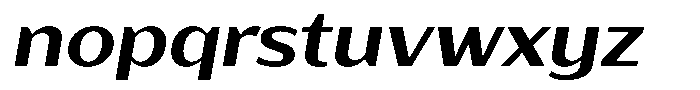 Bankins Expanded Bankins Sem Bold Xc BMr AExp Slant Font LOWERCASE