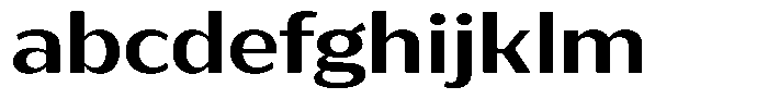 Bankins Expanded Bankins Sem Bold Xc BMr BExp Font LOWERCASE