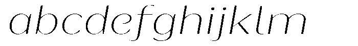 Bankins Expanded Bankins Thin Expanded Slant Font LOWERCASE