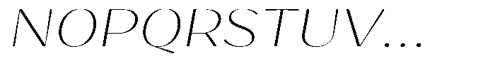 Bankins Expanded Bankins Thin Mr AExpanded Slant Font UPPERCASE