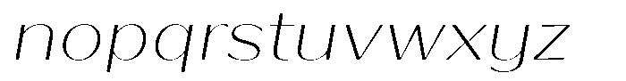 Bankins Expanded Bankins Thin Mr BExpanded Slant Font LOWERCASE