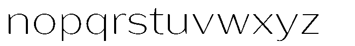 Bankins Expanded Bankins Thin Xc AExpanded Font LOWERCASE