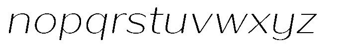 Bankins Expanded Bankins Thin Xc AMr BExp Slant Font LOWERCASE