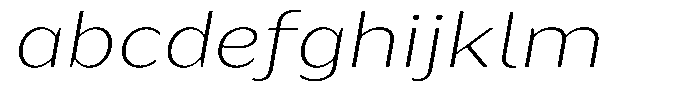 Bankins Expanded Bankins Thin Xc BExpanded Slant Font LOWERCASE