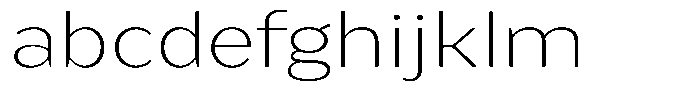 Bankins Expanded Bankins Thin Xc BExpanded Font LOWERCASE