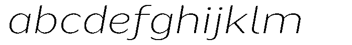 Bankins Expanded Bankins Thin Xc BMr AExp Slant Font LOWERCASE