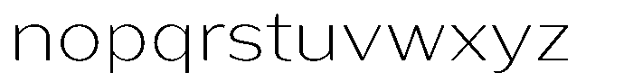Bankins Expanded Bankins Thin Xc BMr AExpanded Font LOWERCASE