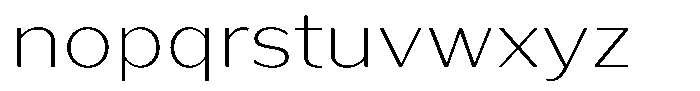 Bankins Expanded Bankins Thin Xc BMr BExpanded Font LOWERCASE