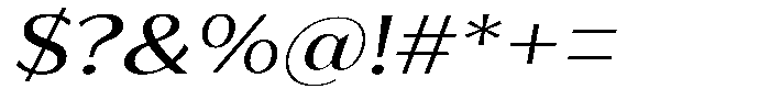 Bankins Expanded Bankins Xc AExpanded Slant Font OTHER CHARS