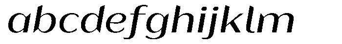 Bankins Expanded Bankins Xc AExpanded Slant Font LOWERCASE