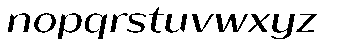 Bankins Expanded Bankins Xc AExpanded Slant Font LOWERCASE