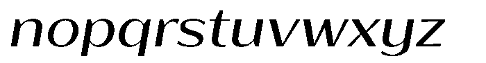 Bankins Expanded Bankins Xc AMr AExpanded Slant Font LOWERCASE