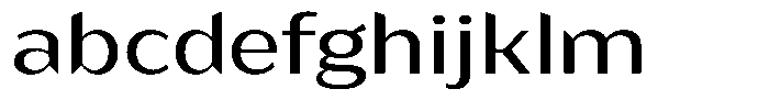 Bankins Expanded Bankins Xc BExpanded Font LOWERCASE