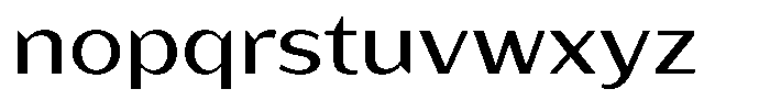 Bankins Expanded Bankins Xc BExpanded Font LOWERCASE