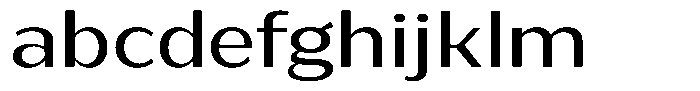 Bankins Expanded Bankins Xc BMr BExpanded Font LOWERCASE