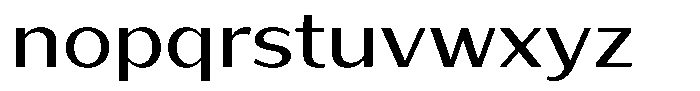 Bankins Expanded Bankins Xc BMr BExpanded Font LOWERCASE