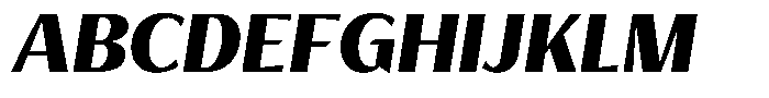 Bankins Normal Bankins Black Xc A Slant Font UPPERCASE