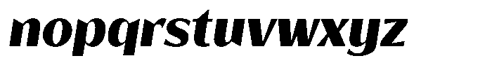 Bankins Normal Bankins Black Xc A Slant Font LOWERCASE