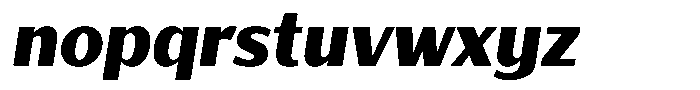 Bankins Normal Bankins Black Xc B Mr B Slant Font LOWERCASE