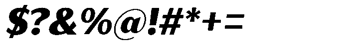 Bankins Normal Bankins Black Xc B Slant Font OTHER CHARS