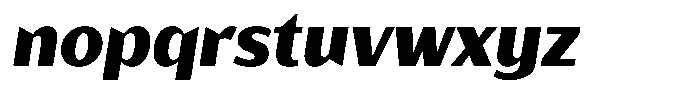 Bankins Normal Bankins Black Xc B Slant Font LOWERCASE