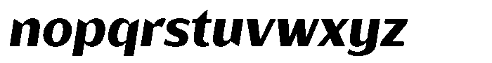 Bankins Normal Bankins Extra Bold Xc B Slant Font LOWERCASE