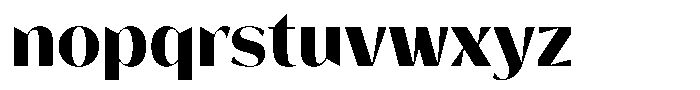 Bankins Normal Bankins Extra Bold Font LOWERCASE