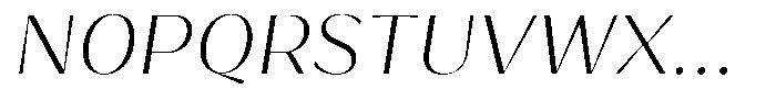 Bankins Normal Bankins Extra Light Mr B Slant Font UPPERCASE
