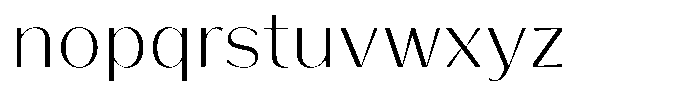 Bankins Normal Bankins Extra Light Mr B Font LOWERCASE