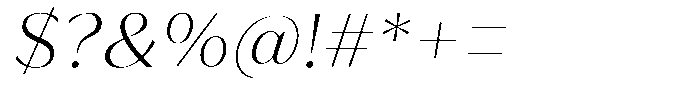 Bankins Normal Bankins Extra Light Slant Font OTHER CHARS