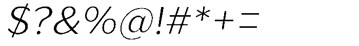 Bankins Normal Bankins Extra Light Xc B Slant Font OTHER CHARS