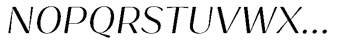 Bankins Normal Bankins Light Slant Font UPPERCASE