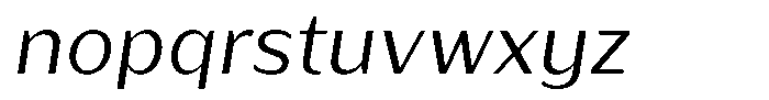 Bankins Normal Bankins Light Xc B Mr A Slant Font LOWERCASE