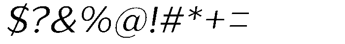 Bankins Normal Bankins Light Xc B Slant Font OTHER CHARS