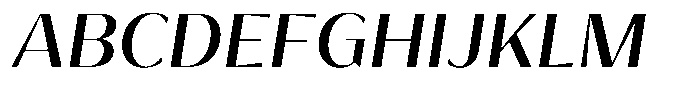 Bankins Normal Bankins Medium Slant Font UPPERCASE