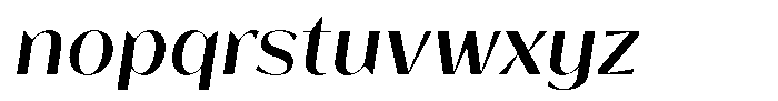 Bankins Normal Bankins Medium Slant Font LOWERCASE