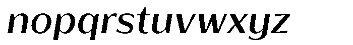 Bankins Normal Bankins Medium Xc A Mr A Slant Font LOWERCASE