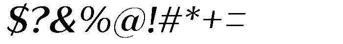 Bankins Normal Bankins Medium Xc A Slant Font OTHER CHARS