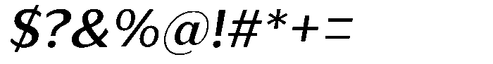Bankins Normal Bankins Medium Xc B Mr B Slant Font OTHER CHARS