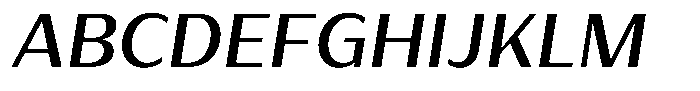 Bankins Normal Bankins Medium Xc B Mr B Slant Font UPPERCASE