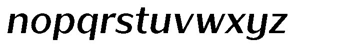 Bankins Normal Bankins Medium Xc B Mr B Slant Font LOWERCASE