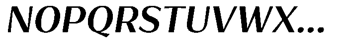 Bankins Normal Bankins Semi Bold Xc A Mr B Slant Font UPPERCASE