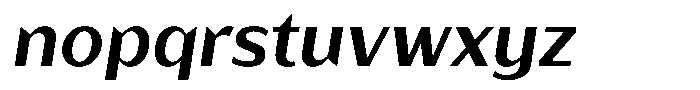 Bankins Normal Bankins Semi Bold Xc B Slant Font LOWERCASE