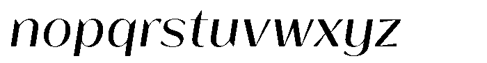 Bankins Normal Bankins Slant Font LOWERCASE
