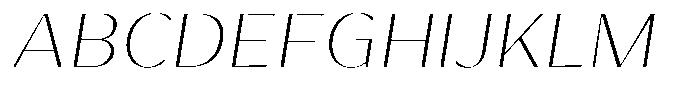 Bankins Normal Bankins Thin Mr A Slant Font UPPERCASE