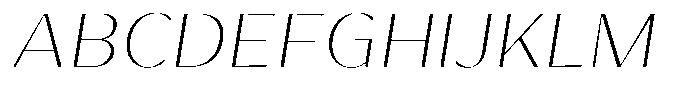 Bankins Normal Bankins Thin Mr B Slant Font UPPERCASE
