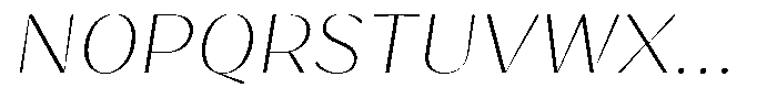 Bankins Normal Bankins Thin Mr B Slant Font UPPERCASE