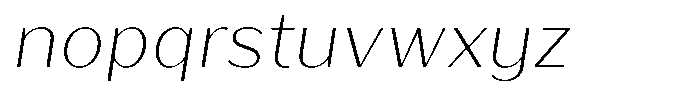Bankins Normal Bankins Thin Xc A Mr A Slant Font LOWERCASE