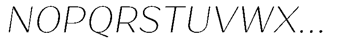 Bankins Normal Bankins Thin Xc A Slant Font UPPERCASE